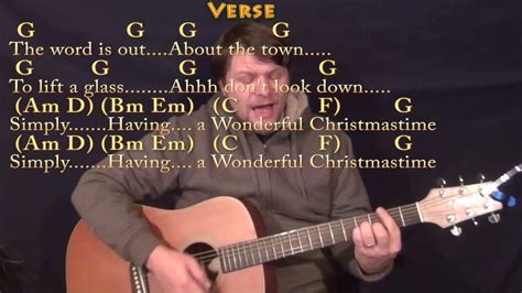 Wonderful Christmastime (Paul McCartney) Strum Guitar Cover Lesson in G ...