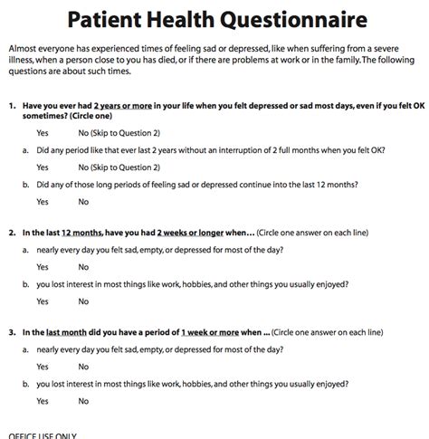 Patient Health Questionnaire - MedWorks Media