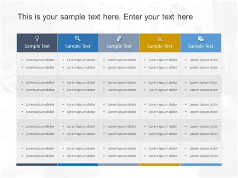 Free Corporate Tabular Format PowerPoint Template | SlideUpLift