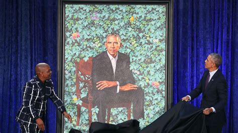 Barack Obama's Presidential Portrait by Kehinde Wiley Is Unveiled - Architectural Digest