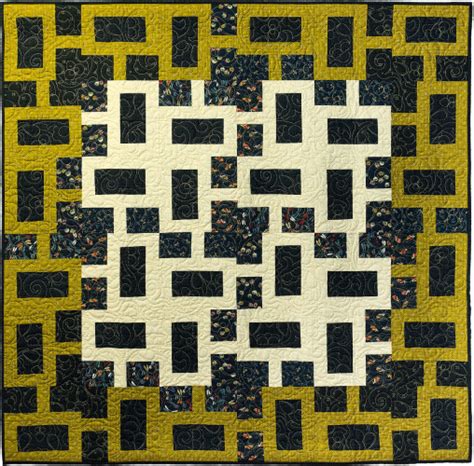 Chain Link Modern Geometric Quilt Pattern | Quilts By Jen