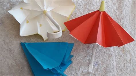 Paper Umbrella.Origami paper Umbrella(How to make a paper umbrella that ...