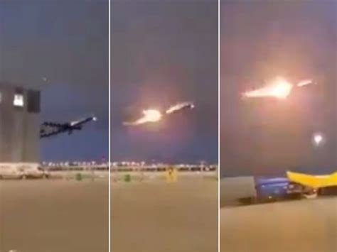 Video captures Air Canada Boeing 777 engine fire during takeoff ...