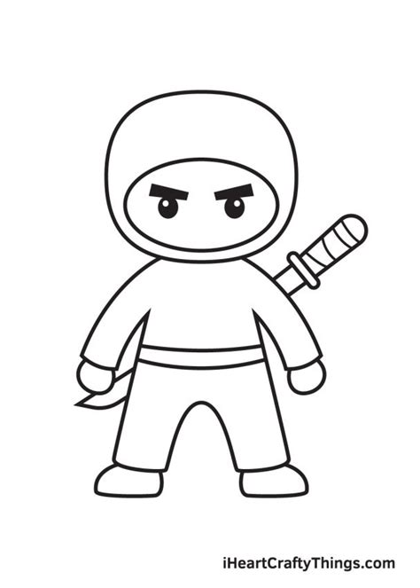 Ninja Drawing - How To Draw A Ninja Step By Step