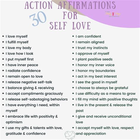 50 Affirmations for Self Love — The Healing Honey