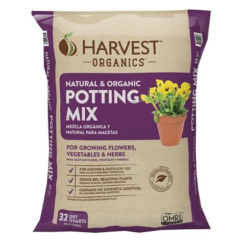 HARVEST Harvest Organics 32-Quart Organic Potting Soil Mix in the Soil department at Lowes.com