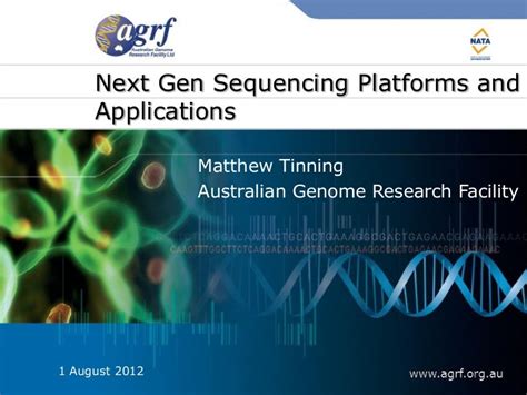 NGS technologies - platforms and applications