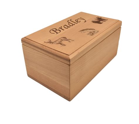 Custom Engraved Wooden Keepsake Box - Large - Whitetail Woodcrafters