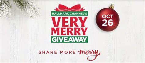 Hallmark Channel Very Merry Christmas Giveaway | Christmas giveaways, Hallmark channel, Very ...