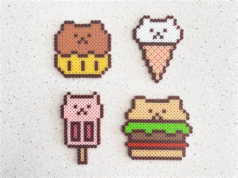 Cute Food Perler Bead Art Perler Beads Designs, Perler Bead Art, Melt ...