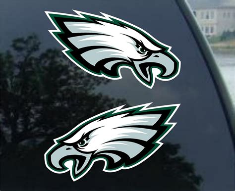 PHILADELPHIA EAGLES Set 2 vinyl decal car window bumper | Etsy