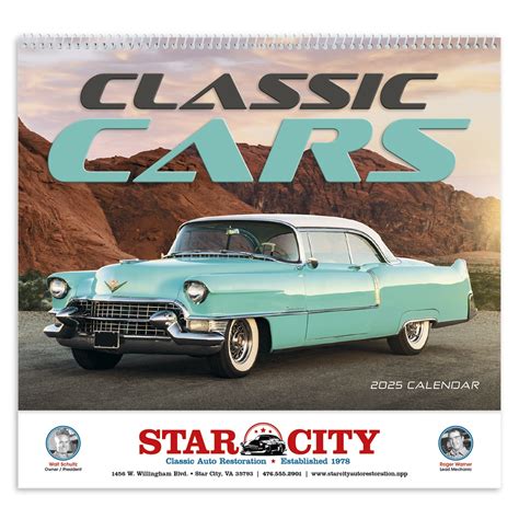 Classic Cars Wall Calendar | Mines Press