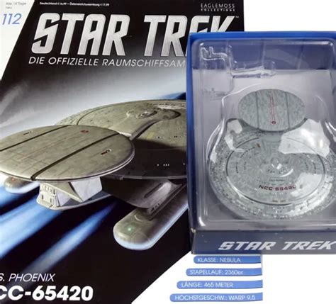 STAR TREK EAGLEMOSS Starship Collection Nebula Class Uss Phoenix Ncc-65420 #112 EUR 39,90 ...