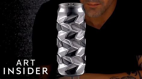 Cans Are Transformed Into Amazing Works Of Art - YouTube