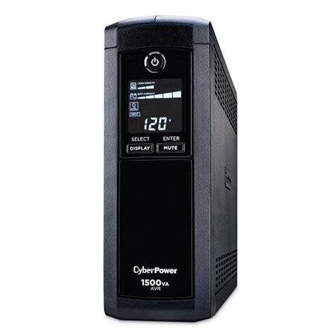 CyberPower Intelligent LCD CP1500AVRLCD 1500VA UPS - 1500VA/900W - 11 ...