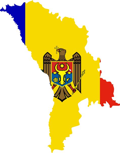 Moldova Flag Map - MapSof.net