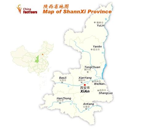 Map of Shaanxi