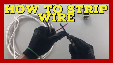 How to strip wire - Conductor strip - The Electrical Guide - YouTube