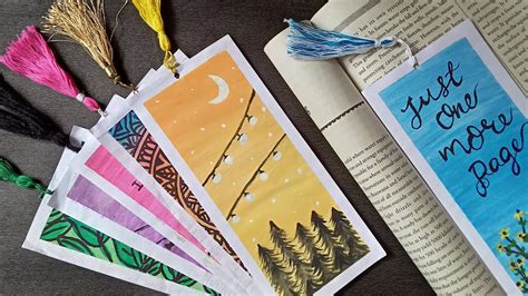 DIY Bookmark Ideas | Acrylic Painting Bookmarks | Paper Bookmarks - YouTube