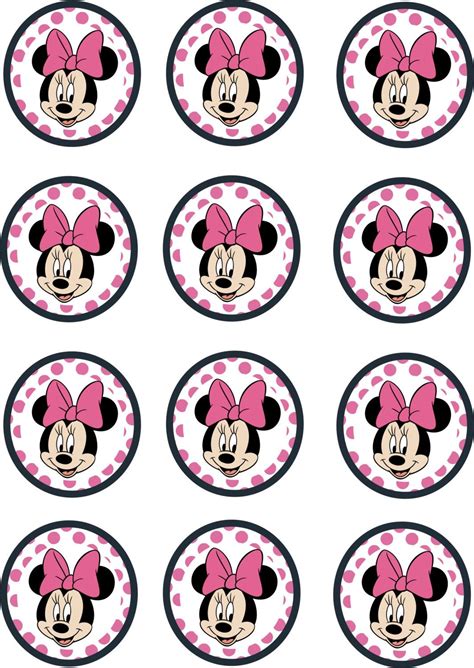 Minnie Mouse Cake Topper Printables