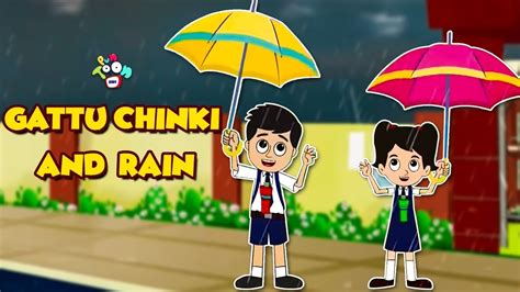 Gattu chinki and Rain | The Rainy Day | Rainy Season | Animated Stories | English Cartoon - YouTube