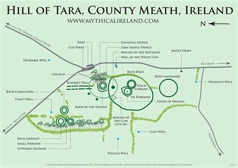 Map of the Hill of Tara | Ireland, County meath, Tara