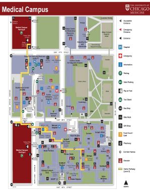 Fillable Online University of Chicago Medicine Medical Campus Map Fax Email Print - pdfFiller