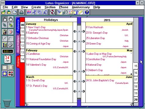 WinWorld: Lotus Organizer 2.x