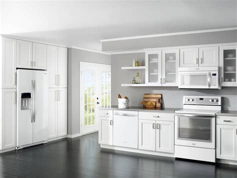 How to match appliances and kitchen cabinets colors Black and white kitchen appliances