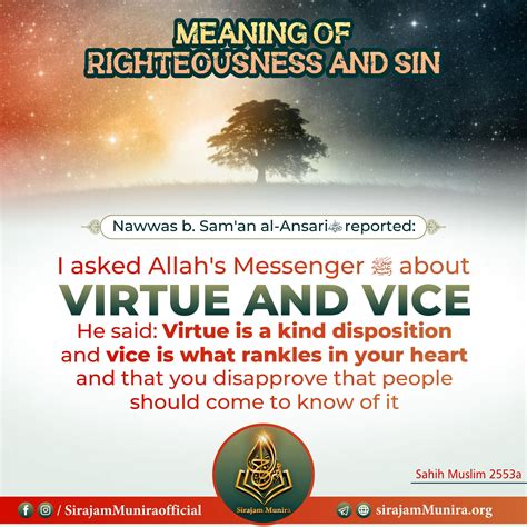 Meaning of Righteousness and Sin - Sirajum Munira