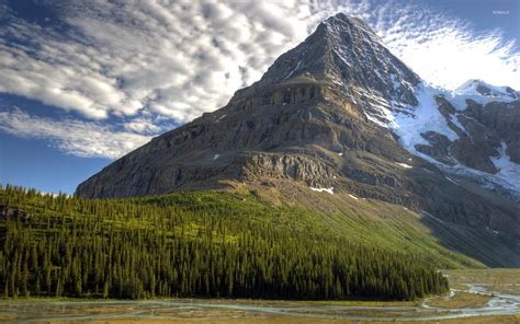 Majestic mountain peak rising to the sky wallpaper - Nature wallpapers ...