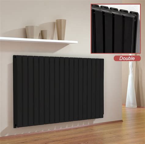 Ultraheat Linear Black Double Horizontal Radiators