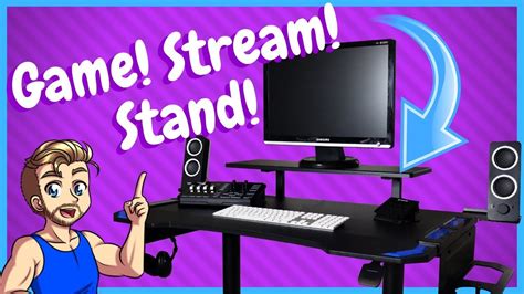 Best Budget Standing Desk For Gaming - Respawn 3010 Gaming Desk - YouTube