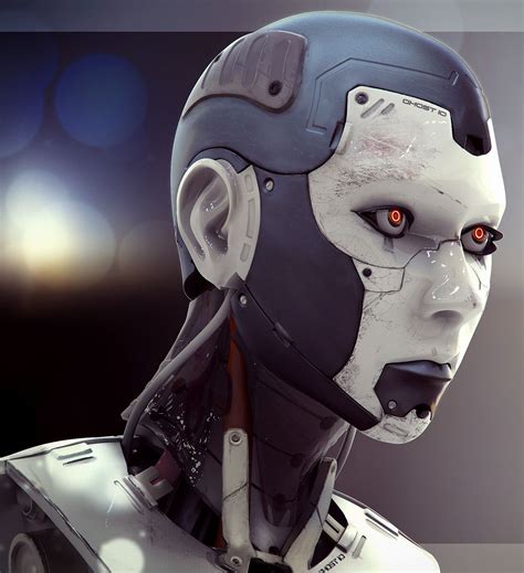 High Poly Female Cyborg Head 3D Model $49 - .ztl - Free3D