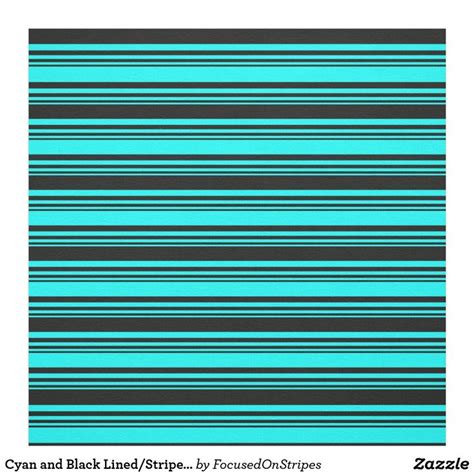 Cyan and Black Lined/Striped Pattern Fabric | Fabric patterns, Create fabrics, Stripes pattern