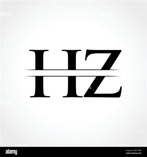 HZ letter Type Logo Design vector Template. Abstract Letter HZ logo ...