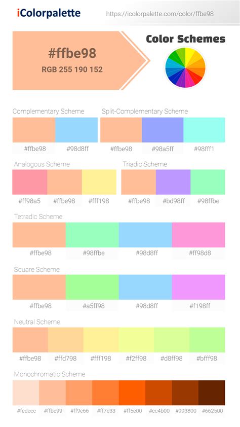 Pantone 13-1023 Tcx Peach Fuzz Color | Hex color Code #ffbe98 information | Hsl | Rgb | Pantone