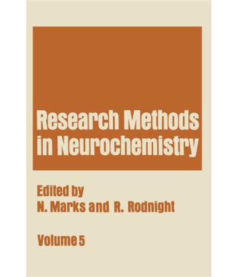 Research Methods in Neurochemistry: Volume 5: Buy Research Methods in Neurochemistry: Volume 5 ...