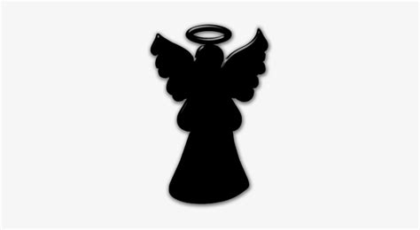 Dark Angel Clipart Halo - Angel Silhouette With Halo - 420x420 PNG Download - PNGkit