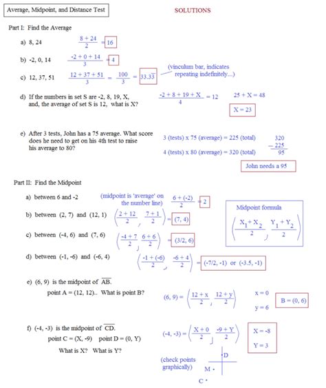 The Midpoint Formula Worksheet – Englishworksheet.my.id