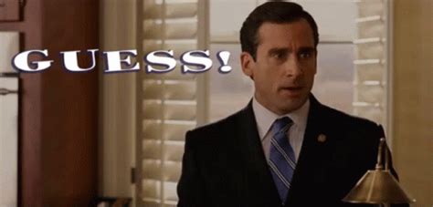 Guess GIF - Guess Evanalmighty SteveCarell - Discover & Share GIFs