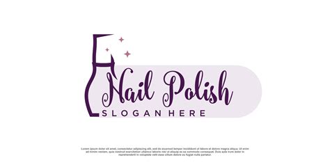 Nail polish logo design vector with creative unique style 11667776 ...