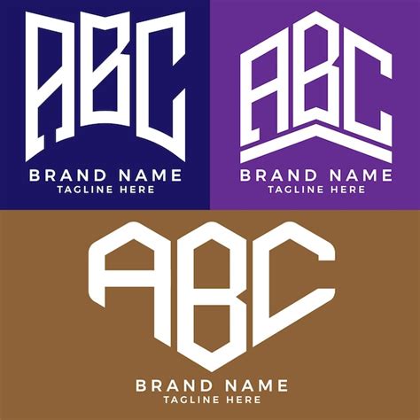 Premium Vector | ABC letter logo. ABC best vector image. ABC Monogram logo design for ...