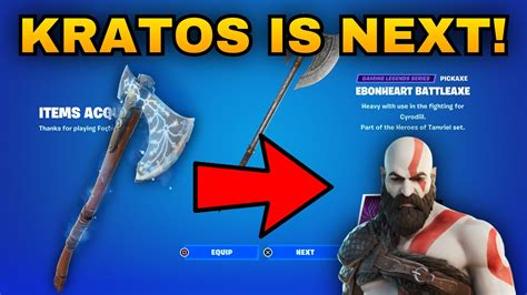Fortnite Kratos Skin + Leviathan Axe Pickaxe Return Release Date - YouTube