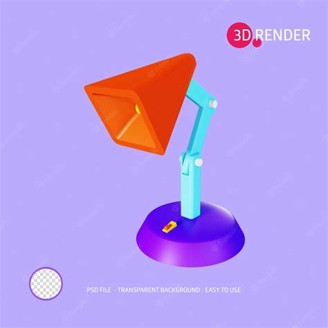 Premium PSD | 3D Render icon Study Lamp