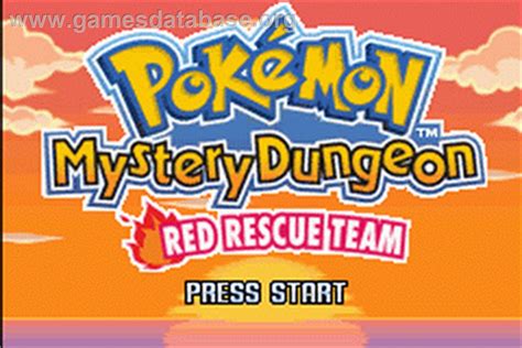 Pokemon Mystery Dungeon: Red Rescue Team - Nintendo Game Boy Advance ...