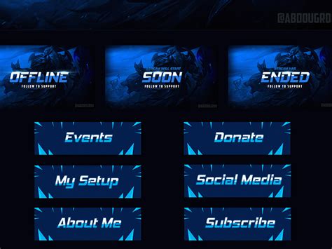 Free Twitch Banner PSD Template - Free PSD files | PsFiles