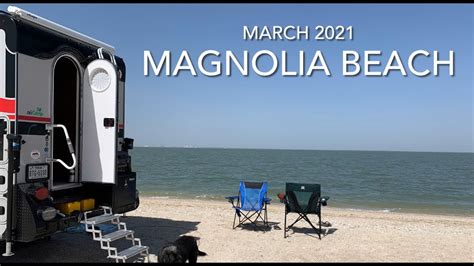 Beach camping at Magnolia Beach, Texas - YouTube