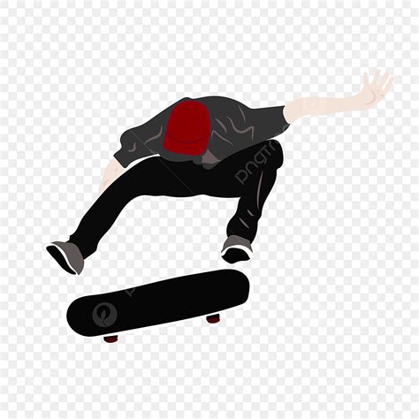Skateboard Vector PNG Images, Motion Skateboard Skateboarding Juvenile, Hat, Red, Gray PNG Image ...