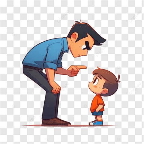 Scold Childrenfather Cartoon Illustrations, Scold Childrenfather, Illustration Cartoon Cute ...